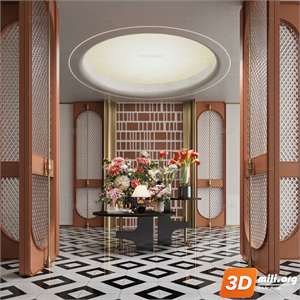 Lobby Decoration Skp Files 